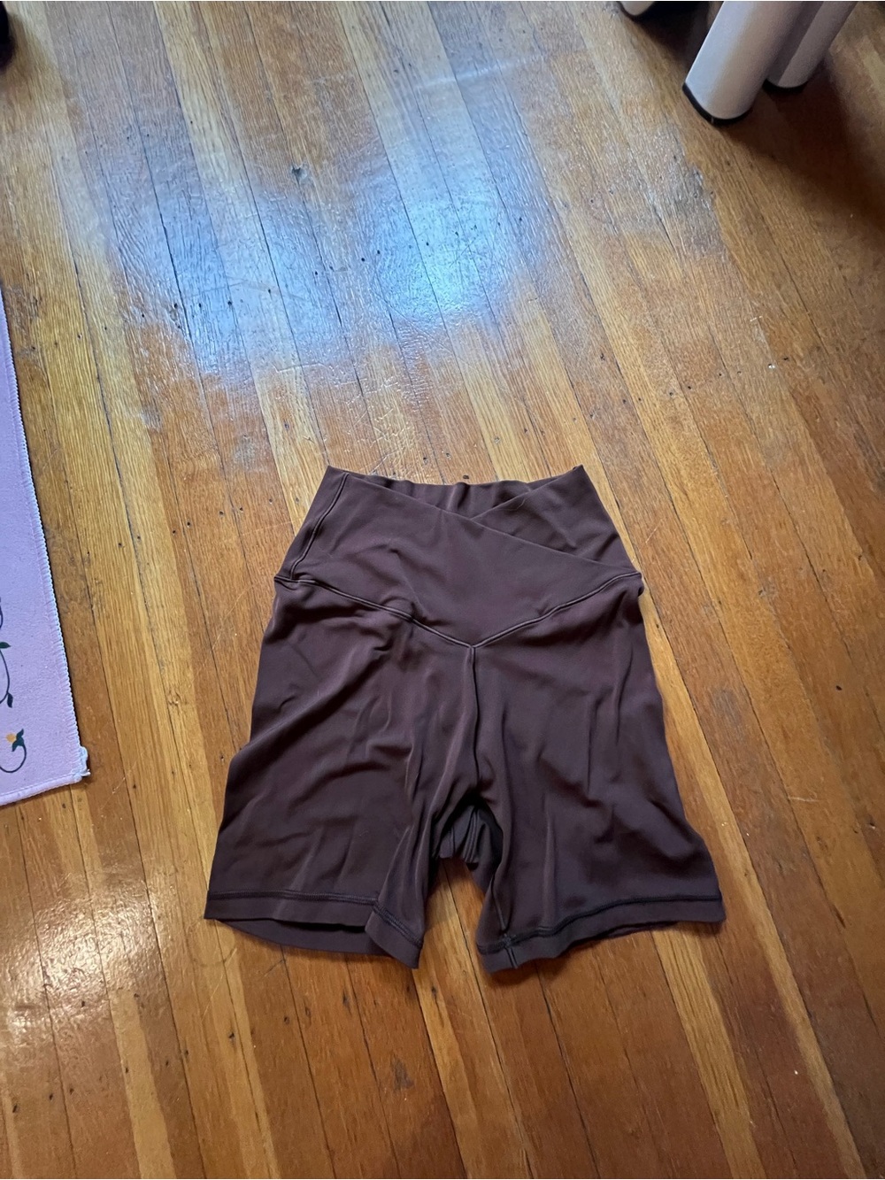aerie High-Rise Bike Shorts in Brown